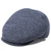 DelMonico Dark Grey Herringbone Slim Cap By Doria -Bailey Store Doria SlimIvy DarkGreyHerringbone