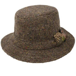 Hanna Irish Tweed Walking Hat -Bailey Store Hanna WalkingHat BrownTweed