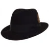 Stetson Saxon Fur Felt Fedora -Bailey Store IT19 Stetson Hats Black