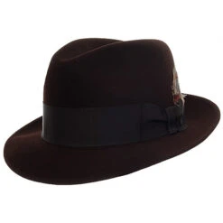 Stetson Saxon Fur Felt Fedora -Bailey Store IT19 Stetson Hats Cordova