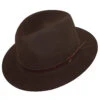 DelMonico Santiago Downbrim Fedora -Bailey Store IT1908 DelMonico Brown