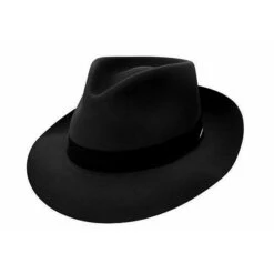 Stetson Chatham Fur Felt Fedora -Bailey Store IT503 Stetson Hats Black