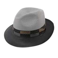 Stetson Andover Fedora 7 Stetson Andover Fedora -Bailey Store IT53 Stetson Hats BlackGrey