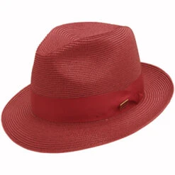 Dobbs Rosebud Straw Hat -Bailey Store IT552 Dobbs Hats Red