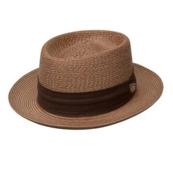 Dobbs Bishop Milan Straw Hat -Bailey Store IT565 Dobbs Cognac