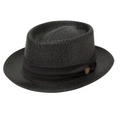 Dobbs Bishop Milan Straw Hat -Bailey Store IT565 Dobbs Hats Black