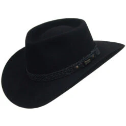 Akubra Snowy River Australian Hat -Bailey Store IT566 Akubra Black