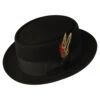 DelMonico Pork Pie Hat -Bailey Store IT61 DelMonico Black