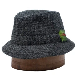 Jonathan Richard Liffey Tweed Walking Hat -Bailey Store Jrichards LiffeyWalkinghat BlackGrey
