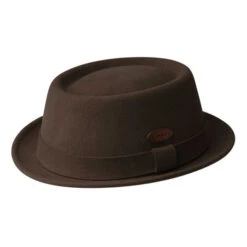 Kangol LiteFelt Pork Pie -Bailey Store K0212CO Kangol Hats Tobacco