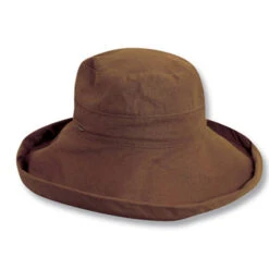 Scala 100% Cotton Sun Hat -Bailey Store LC399 Scala Hats Walnut
