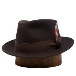 DelMonico Indy Litefelt Fedora By Capas -Bailey Store LitefeltIndy Brown