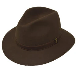 Borsalino Marco Casual Crusher Hat 10 Borsalino Marco Casual Crusher Hat -Bailey Store Marco Brown