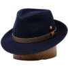 Mayser Denver Wool Felt Crushable Fedora -Bailey Store Mayser Denver Navy