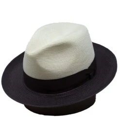 Dobbs Toledo Milan Straw Fedora -Bailey Store MilanToledo IvoryBrown