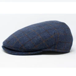 DelMonico Napoli Italian Cashmere Ivy Cap By Capas -Bailey Store Napoli Blue 2