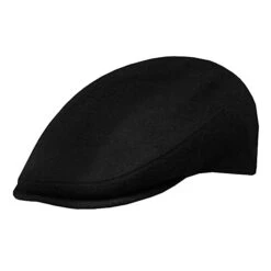 DelMonico Enzo Wool/Cashmere Driving Cap- Made In Italy -Bailey Store RUDY4 delmonico hats caps Black