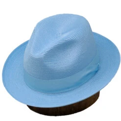 Dobbs Rosebud Straw Hat -Bailey Store Rosebud BabyBlue
