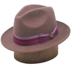 Dobbs Side Eye Wool Felt Fedora -Bailey Store SideEye Mauve