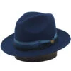 Dobbs Side Eye Wool Felt Fedora 1 Dobbs Side Eye Wool Felt Fedora -Bailey Store SideEye Navy
