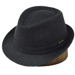 Stetson Wool Trilby Hat -Bailey Store Stetson 1110102 Charcoal