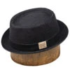 Stetson Denim Pork Pie -Bailey Store Stetson DenimPorkPie Black