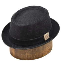 Stetson Denim Pork Pie -Bailey Store Stetson DenimPorkPie Black2