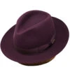 Stetson Euro Fur Felt Fedora -Bailey Store Stetson EuroFedora Burgundy