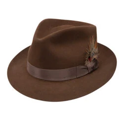 Stetson Benchley Beaver Fur Felt Fedora 7 Stetson Benchley Beaver Fur Felt Fedora -Bailey Store TFBE102320BNCL Stetson Hats Mink
