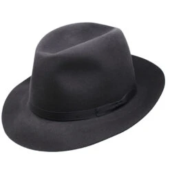 Stetson Travel Luxe Rollable Fedora -Bailey Store TFSTRL 00212571 Charcoal2