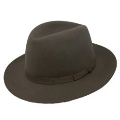 Stetson Travel Luxe Rollable Fedora -Bailey Store TFSTRL 00212571 Taupe2