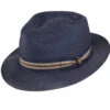Stetson Nantucket Milan Straw Fedora -Bailey Store TSNANT 342048 Navy