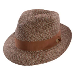 Stetson Whitehall Milan Braid Fedora -Bailey Store TSWHTL6121 Stetson RustMix