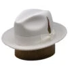 DelMonico Wool Felt Fedora Hat By Capas - More Colors -Bailey Store Untouchable White