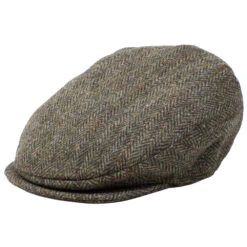 Hanna Irish Tweed Flatcap -Bailey Store VintageTweedcap Green20Herringbone20