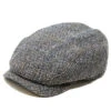 Wigens Lilleman Harris Tweed Contemporary Ivy Cap -Bailey Store Wigens Hans LightGreyMelange