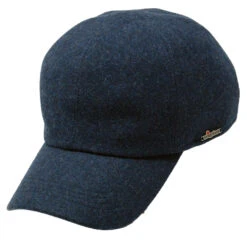 Wigens Kent Baseball Cap With Earlaps - 5 Colors -Bailey Store Wigens Kent BlueMelange