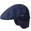 Kangol Wool 504 Cap With Earlaps -Bailey Store Wool 504 Earlap NAVY